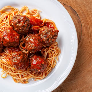Spaghetti Con Polpette Di Carne