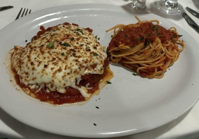 Eggplant Parmigiano.